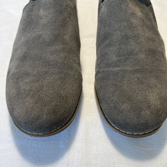Franco Sarto Gray Suede Slip On loafer shoes size 7.5 - Picture 3 of 7
